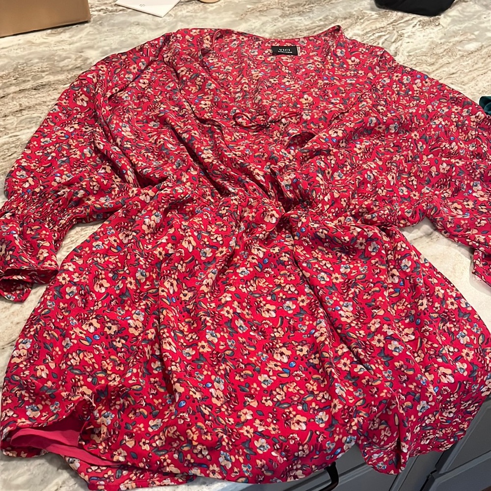 VICI Pink floral short dress